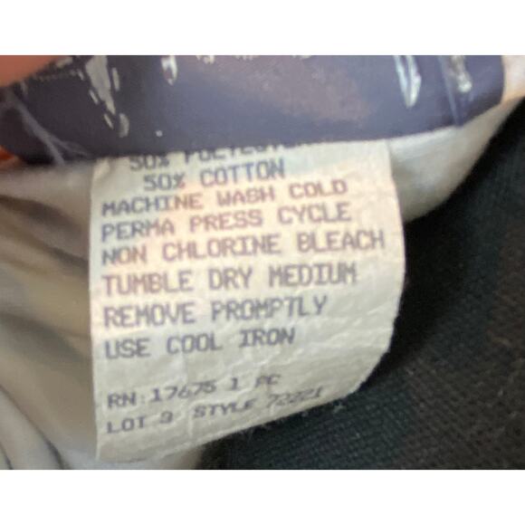 Vintage Alison J. blue and white striped fit and flare wrap dress  SZ 10 - Picture 5 of 5